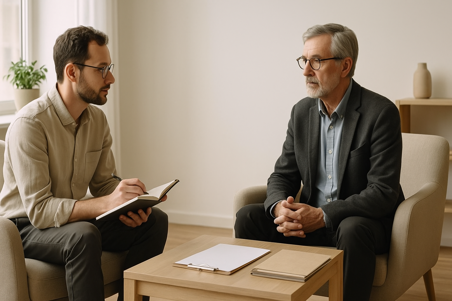 Superwizja szkoleniowa w TFP – rozmowa terapeuty z superwizorem w gabinecie